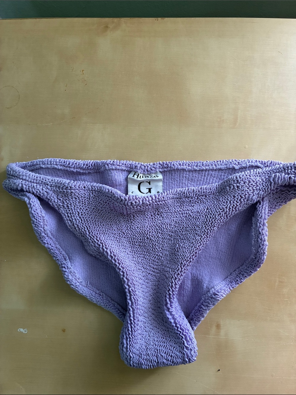 Hunza G lavender bikini bottoms one size
